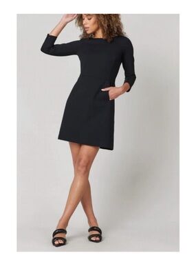 knee length dresses for ladies Spanx AirEssentials Half Zip Powder / XL main image 1